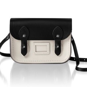 The Cambridge Satchel Company Black/White Leather